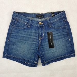 George & Martha Denim Jean Shorts Distressed